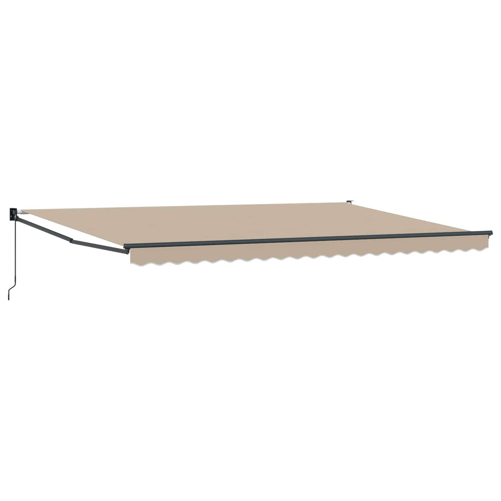 Toldo Manual Beige 500 x 300 x 165 cm Poliéster y metal