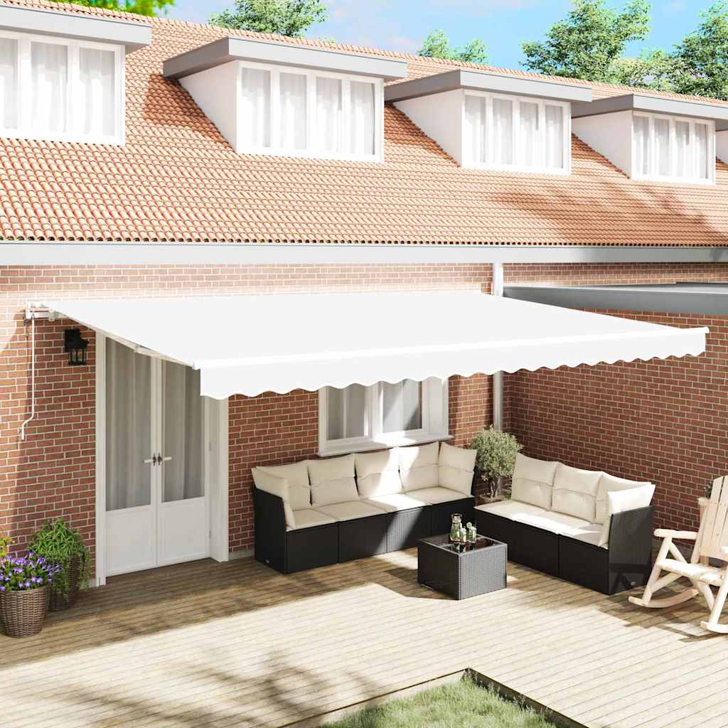 Toldo Retráctil Eléctrico 2,5 x 2 m 100% Poliéster y Aluminio