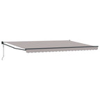 Toldo Gris Claro 500 x 300 x 165 cm Poliéster y metal