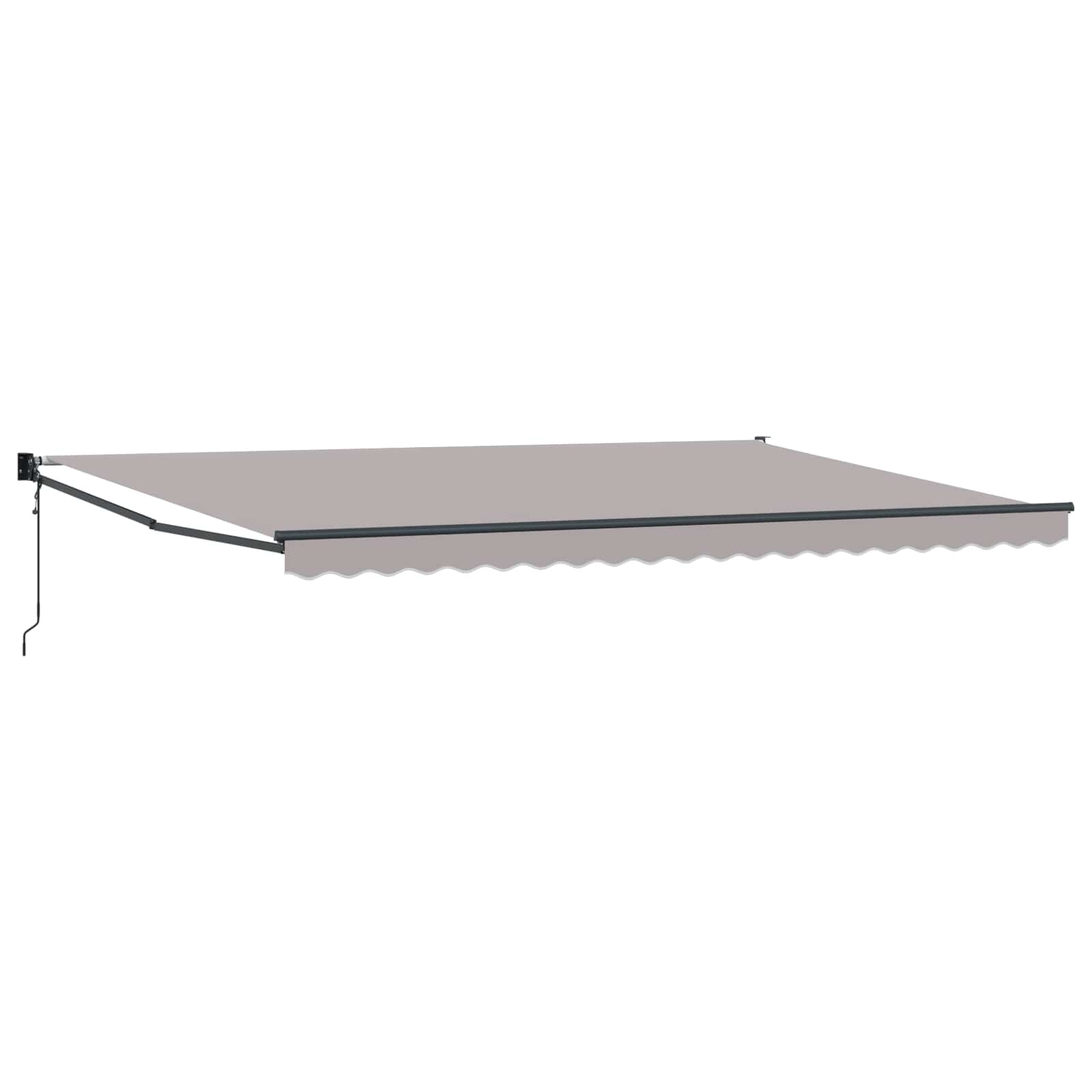 Toldo Gris Claro 500 x 300 x 165 cm Poliéster y metal