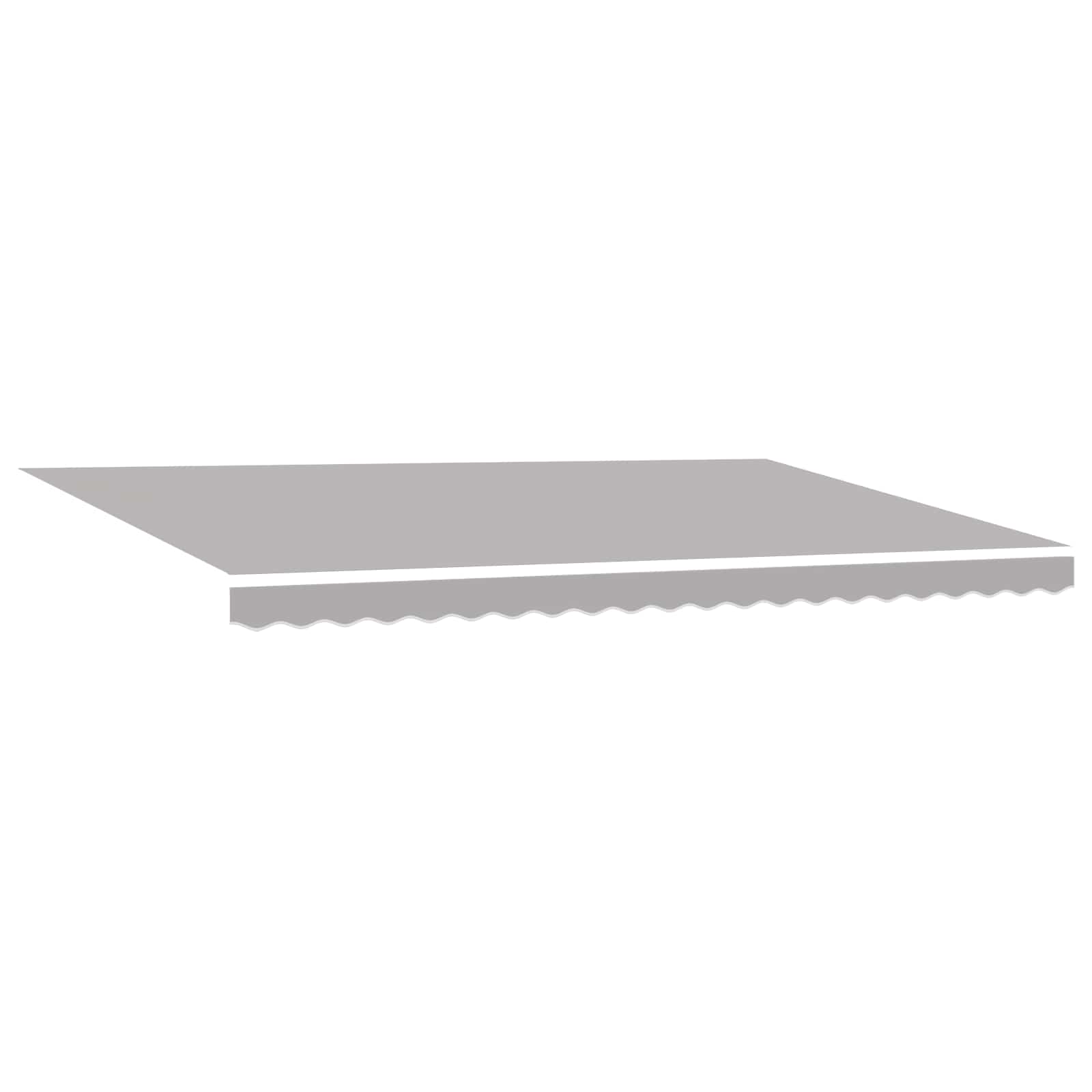 Toldo Gris Claro 500 x 300 x 165 cm Poliéster y metal