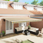 Toldo Retrátil Multicolor 500 x 300 cm Poliéster e Alumínio
