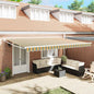 Toldo Retráctil Multicolor 500 x 300 cm Poliéster y Aluminio