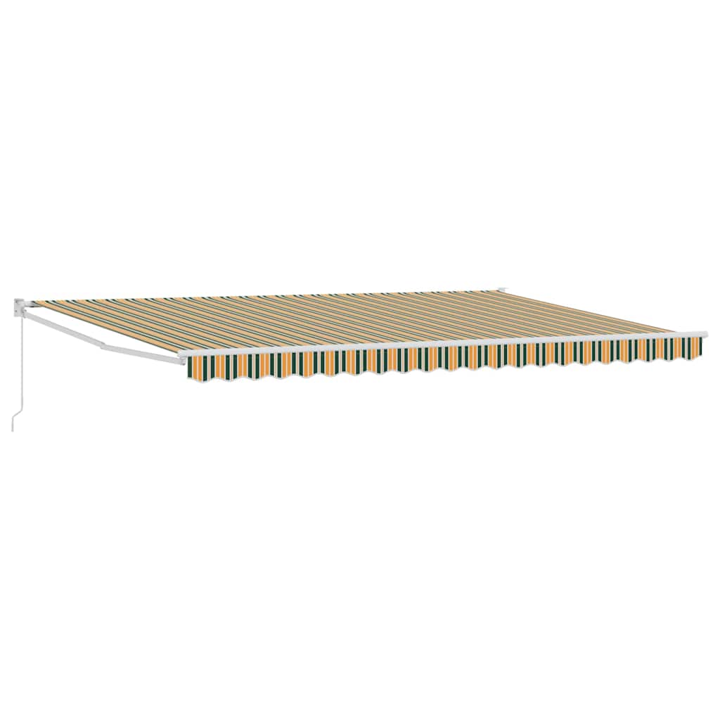 Toldo Retráctil Multicolor 500 x 300 cm Poliéster y Aluminio