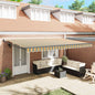 Toldo Retrátil Multicolor 500 x 300 cm Poliéster e Alumínio