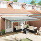 Toldo retrátil Amarelo 300 x 250 cm 100% Poliéster e Alumínio
