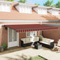Toldo Retrátil 300 x 250 cm Poliéster e Aço