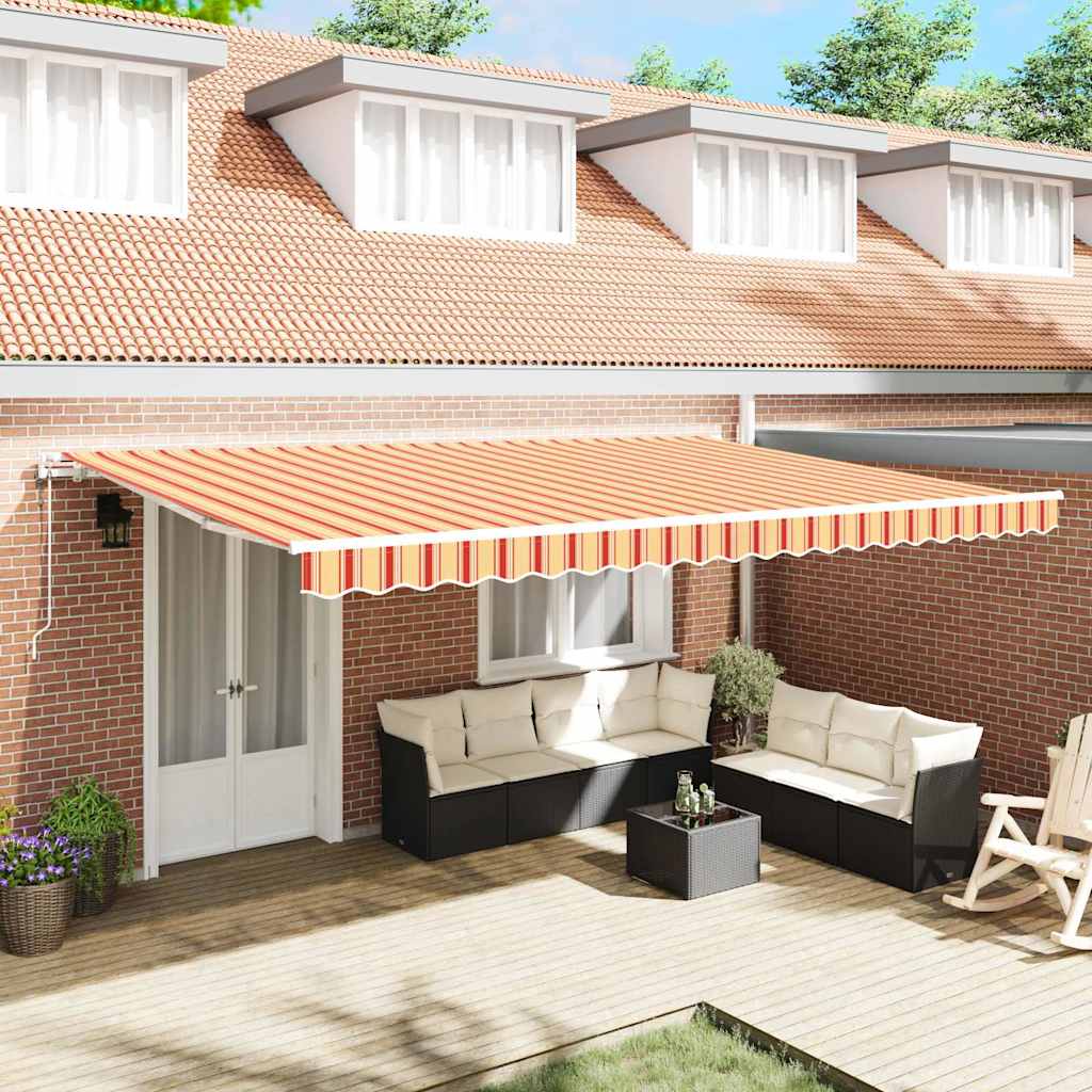Toldo Retráctil Eléctrico 2,5 x 2 m 100% Poliéster y Aluminio