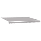 Toldo Retráctil Gris Claro 500 x 350 cm Poliéster y Aluminio
