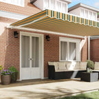 Toldo Retráctil Multicolor 500 x 350 cm Poliéster y Aluminio