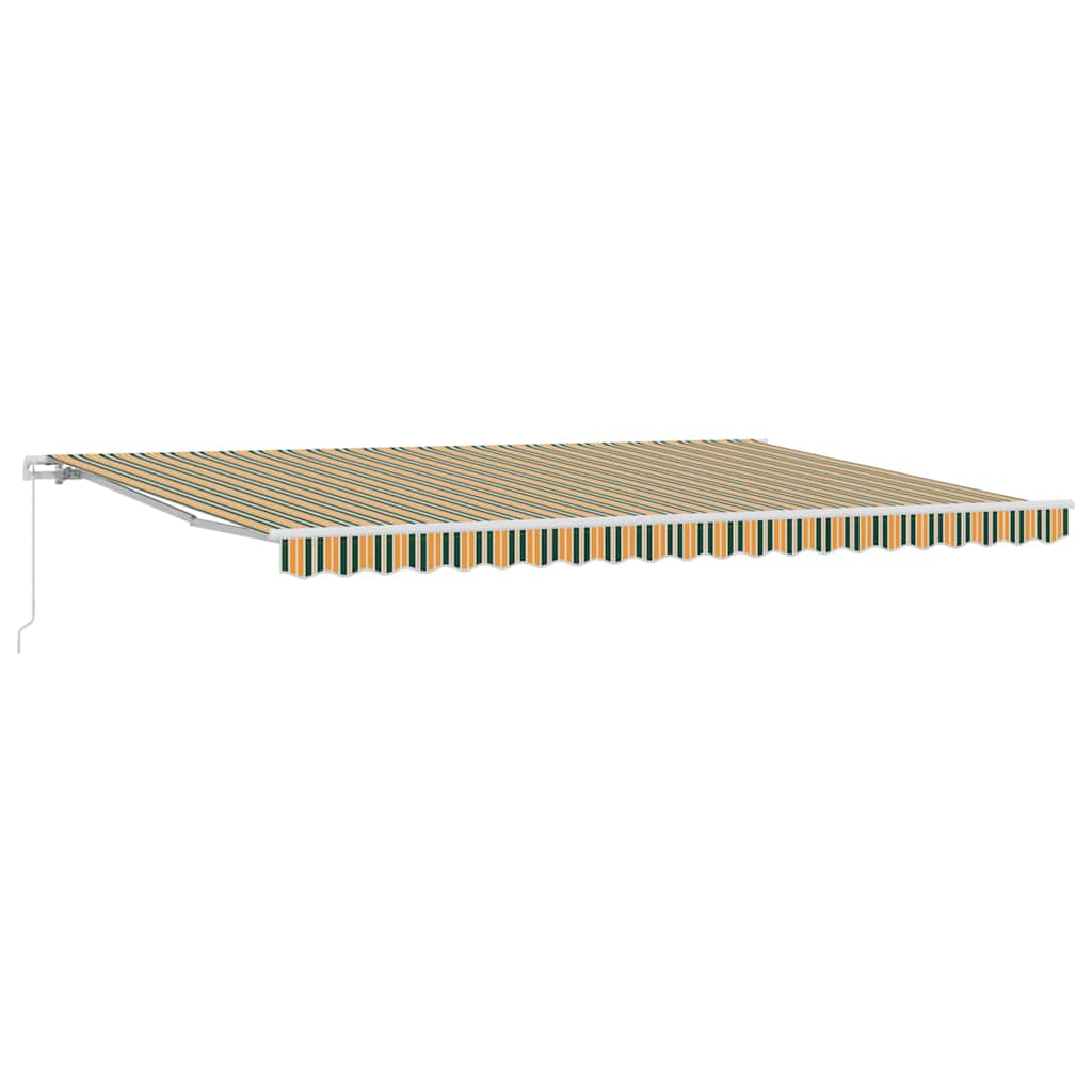 Toldo Retráctil Multicolor 500 x 350 cm Poliéster y Aluminio