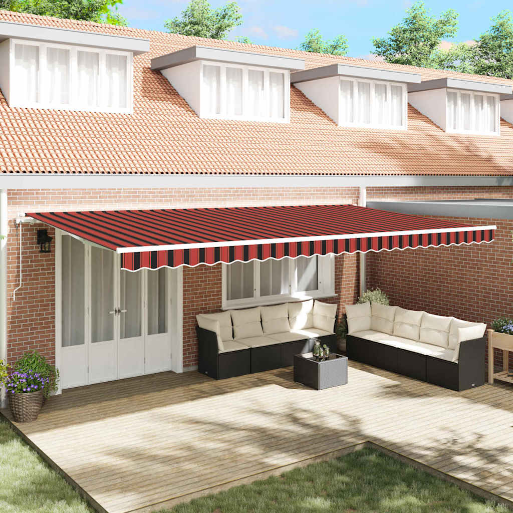 Toldo Retráctil Eléctrico 2,5 x 2 m 100% Poliéster y Aluminio