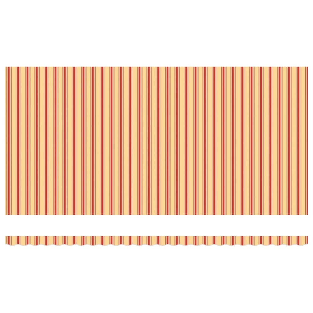 Toldo Retráctil Manual Amarillo y Naranja 600 x 350 cm