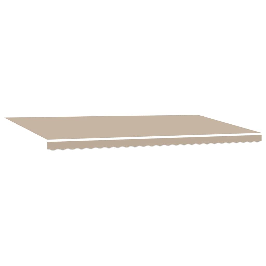 Toldo Retráctil Manual Beige 600 x 350 cm Poliéster y Aluminio