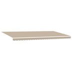Toldo Retráctil Manual Beige 600 x 350 cm Poliéster y Aluminio