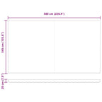 Toldo Retráctil Manual Beige 600 x 350 cm Poliéster y Aluminio