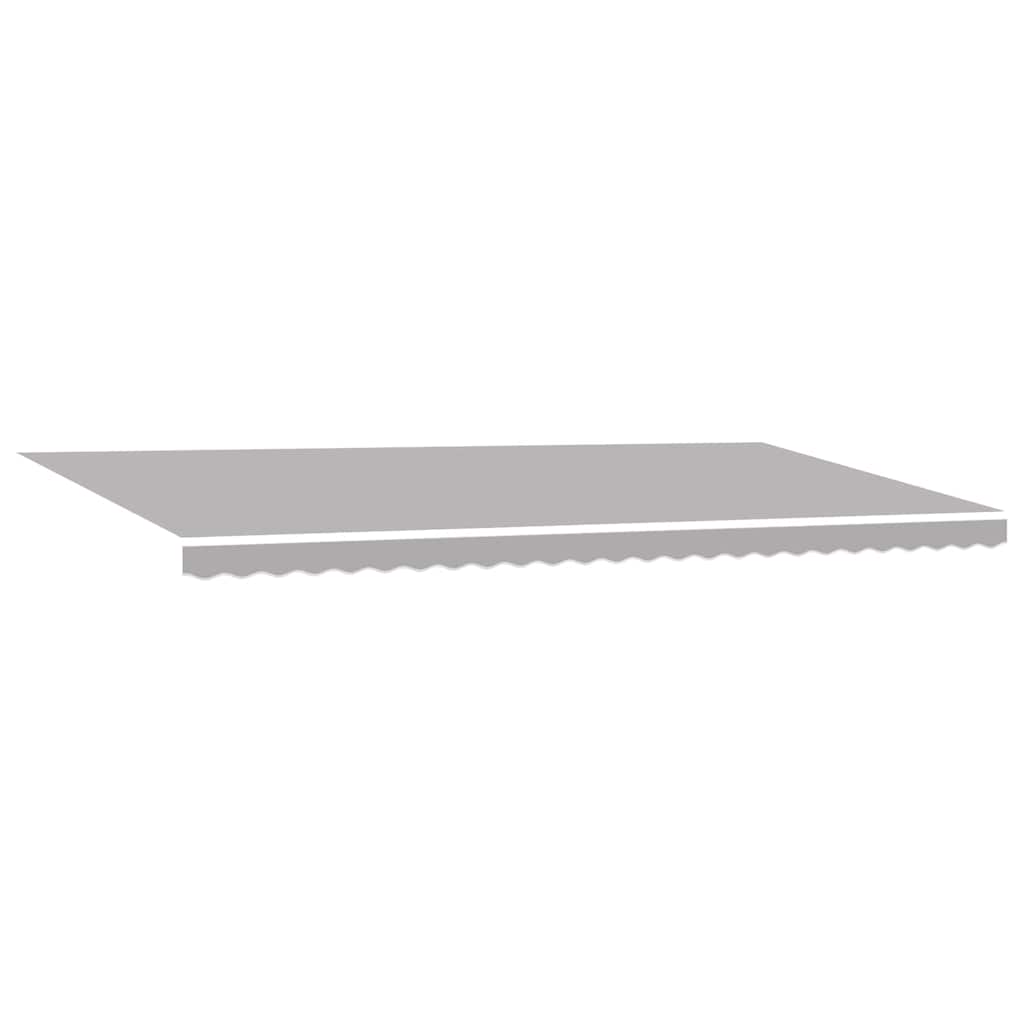 Toldo Retráctil Gris Claro 600 x 350 cm Poliéster y Aluminio