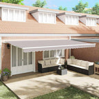 Toldo Retráctil Eléctrico 2,5 x 2 m 100% Poliéster y Aluminio