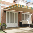 Toldo Retráctil Multicolor 600 x 350 cm Poliéster y Aluminio