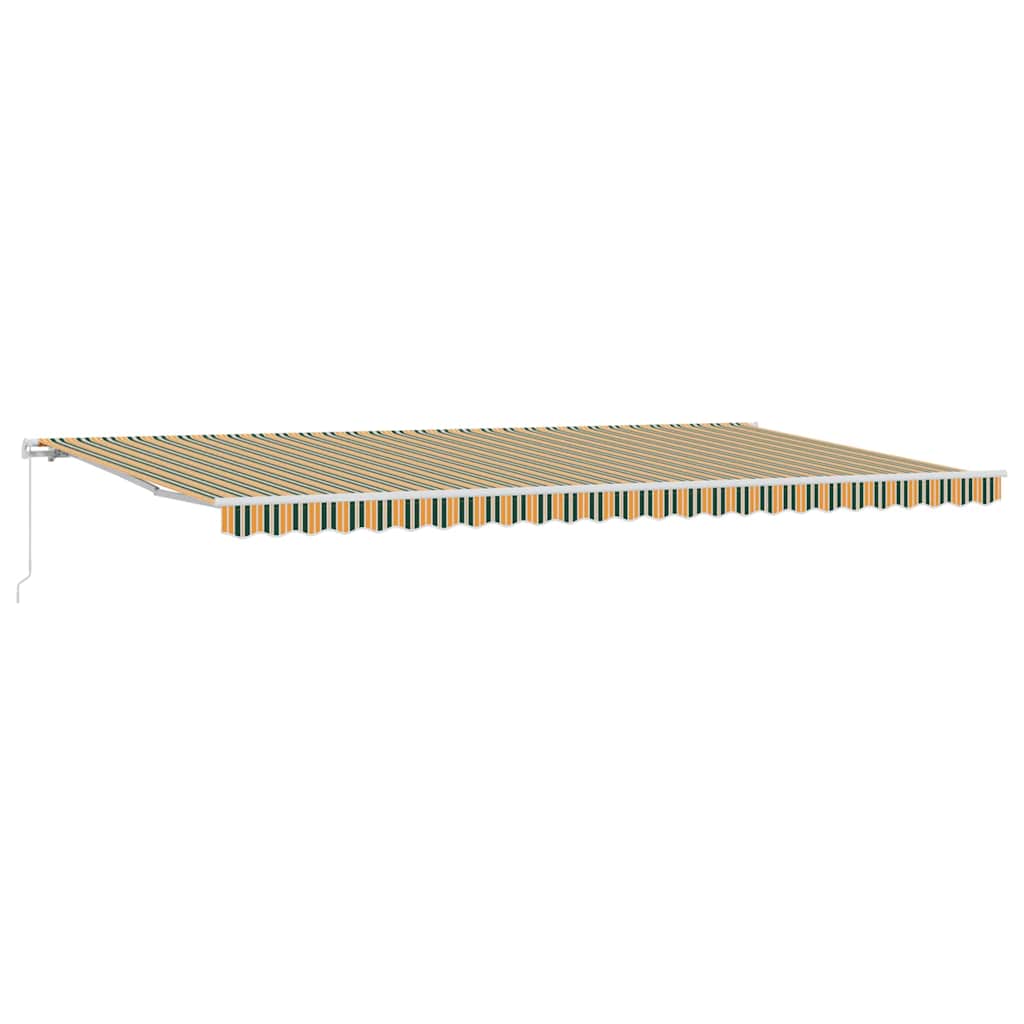 Toldo Retráctil Multicolor 600 x 350 cm Poliéster y Aluminio
