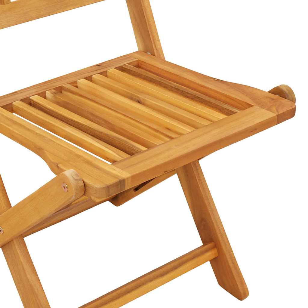 Juego Bistro de Jardín 3 pcs Marrón Madera de Acacia Sólida