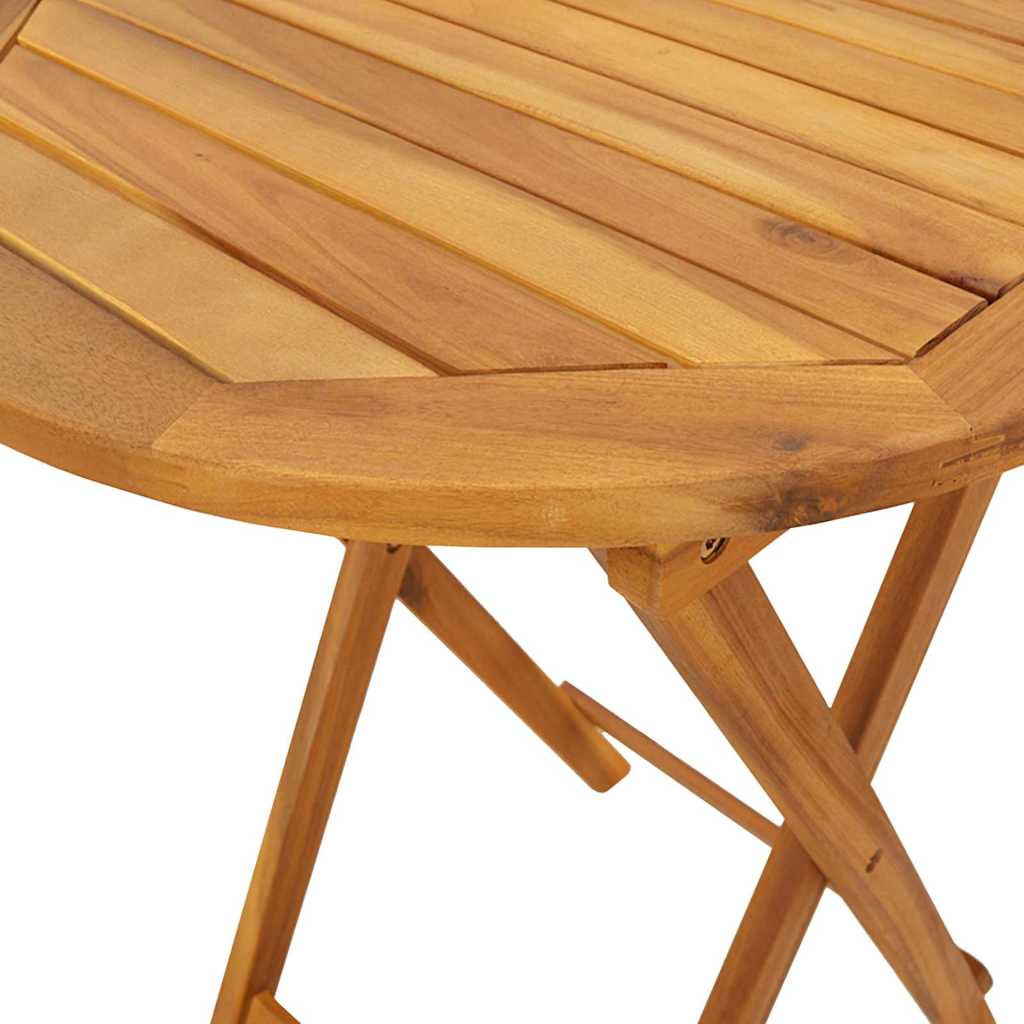 Juego Bistro de Jardín 3 pcs Marrón Madera de Acacia Sólida