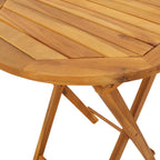 Juego Bistro de Jardín 3 pcs Marrón Madera de Acacia Sólida