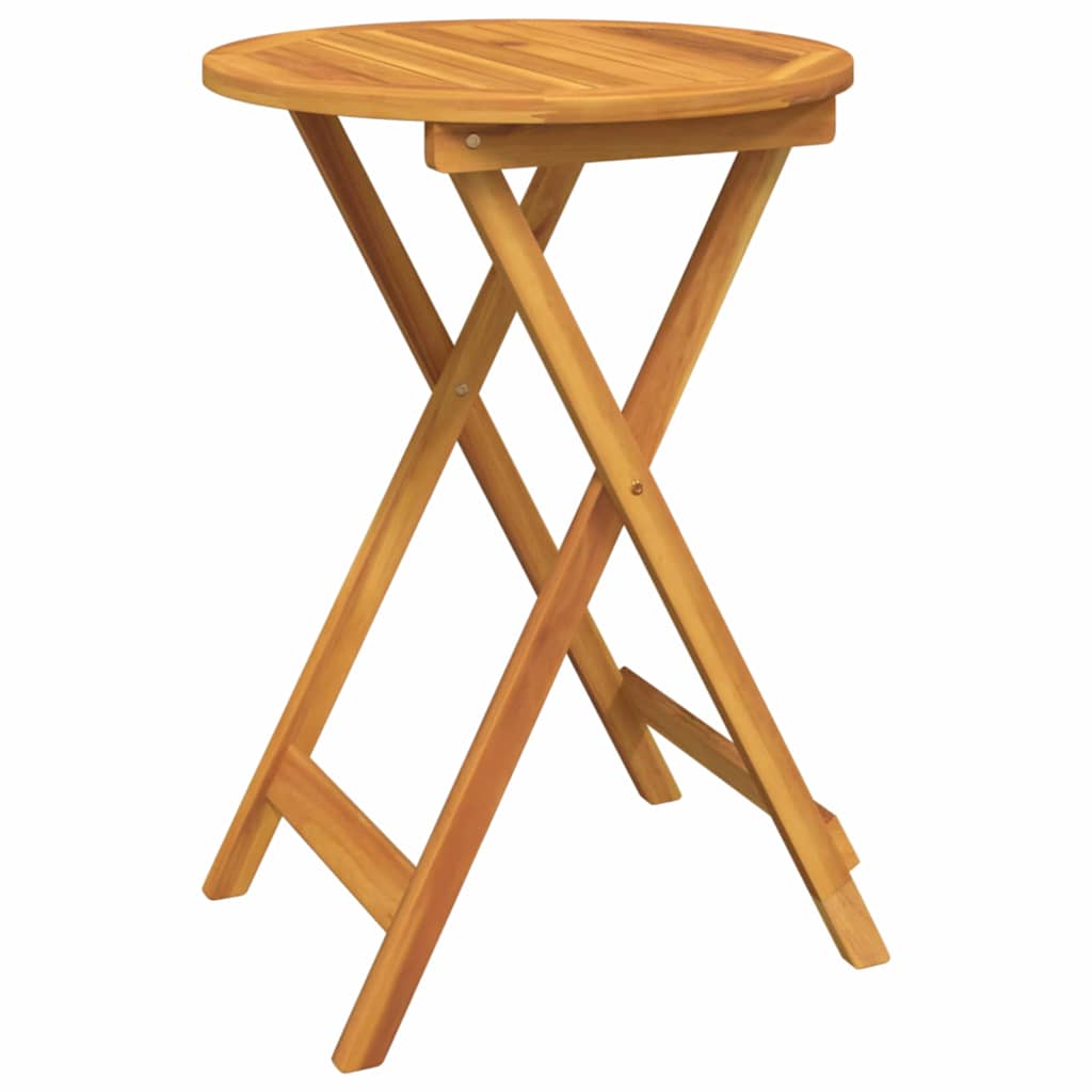 Juego Bistro de Jardín 3 pcs Marrón Madera de Acacia Sólida