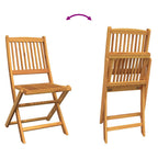 Juego Bistro de Jardín 3 pcs Marrón Madera de Acacia Sólida