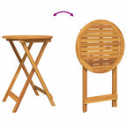 Juego Bistro de Jardín 3 pcs Marrón Madera de Acacia Sólida