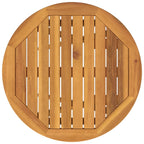 Juego Bistro de Jardín 3 pcs Marrón Madera de Acacia Sólida