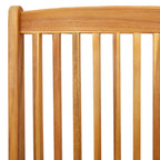 Silla Plegable con cojín 2 pcs Marrón Madera maciza de Acacia