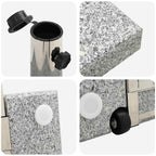 Base para sombrilla Gris 41 x 41 x 37 cm granito