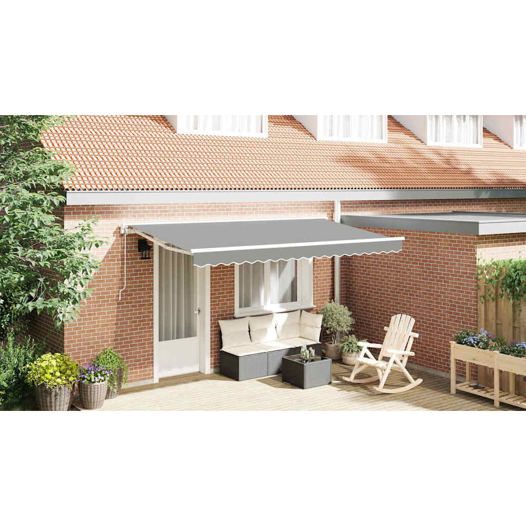 Manual Awning Frame Adjustable 3 x 2.5 m Steel