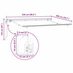 Estructura del Toldo 2,5 x 2 m Metal