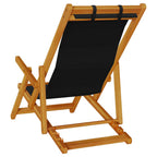 Silla de playa con cojín 2 pcs Marrón Madera de Acacia Sólida