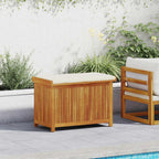 Outdoor cushions 113x50x60.5 cm solid acacia wood
