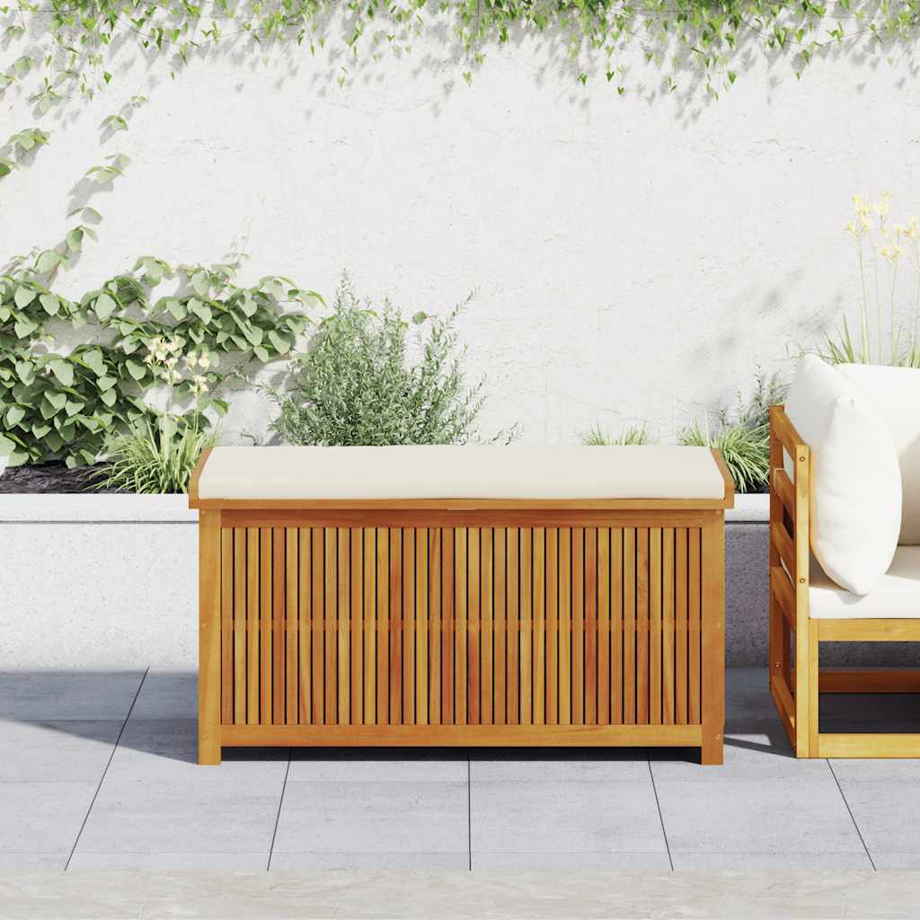 Outdoor cushions 113x50x60.5 cm solid acacia wood