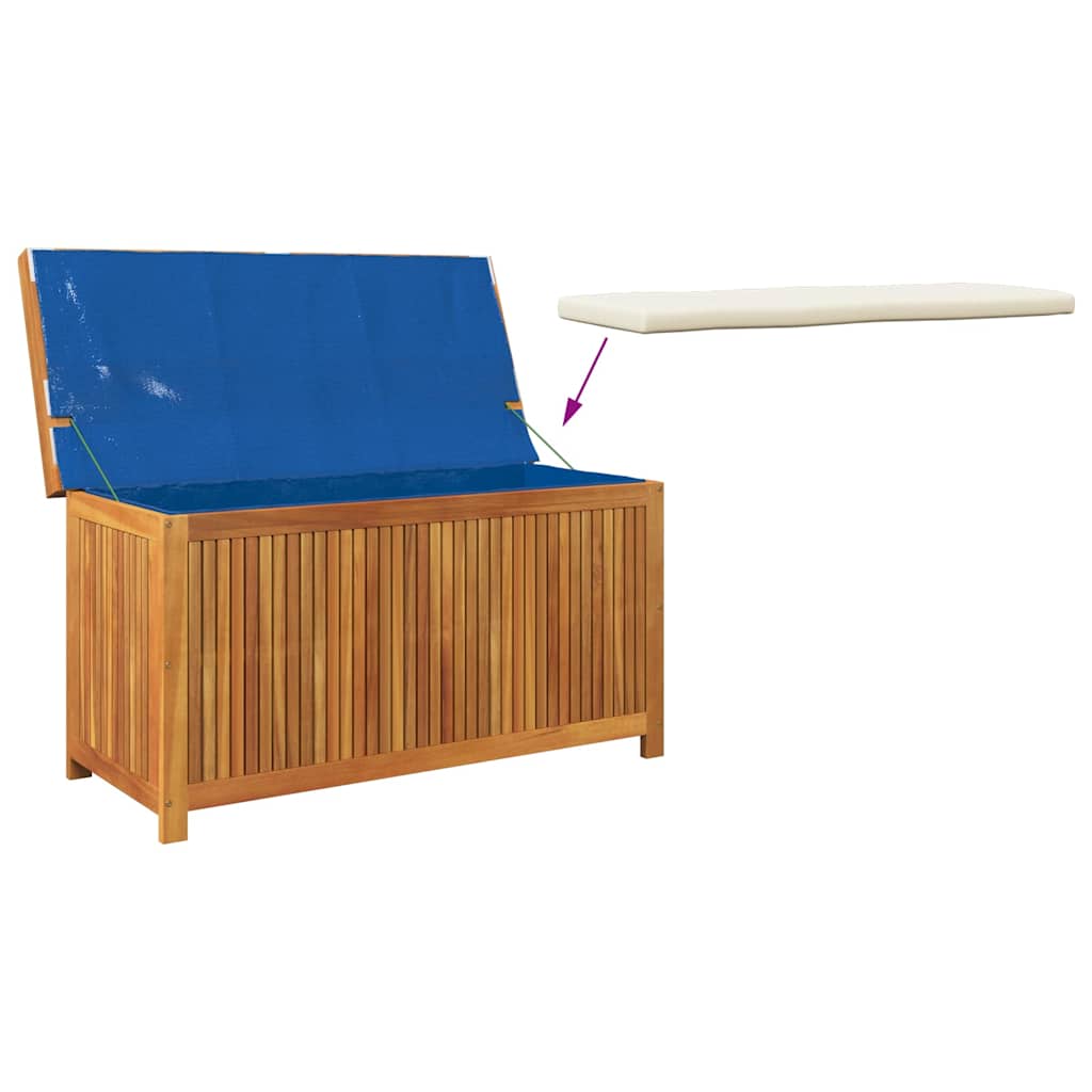 Outdoor cushions 113x50x60.5 cm solid acacia wood