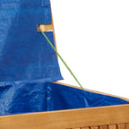 Outdoor cushions 113x50x60.5 cm solid acacia wood