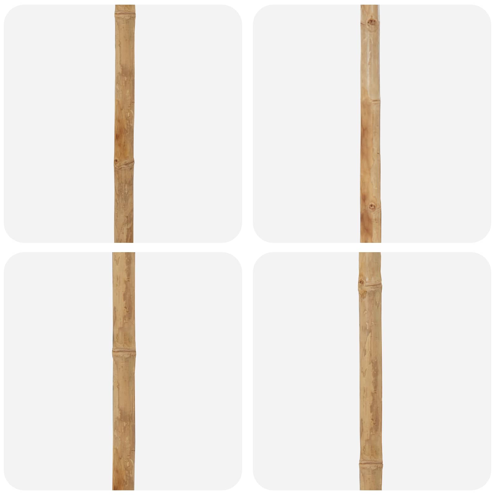 Sombrilla de jardín Crema Ø 150 x 210 cm Bambú