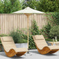 Sombrilla de jardín Crema Ø 150 x 210 cm Bambú