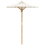 Sombrilla de jardín Crema Ø 150 x 210 cm Bambú