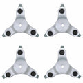 Ruedas para muebles (4 unidades, 16 x 14,5 x 5,5 cm, acero, 180 kg)