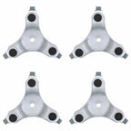 Ruedas para muebles (4 unidades, 16 x 14,5 x 5,5 cm, acero, 180 kg)
