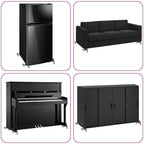 Ruedas para muebles (4 unidades, 16 x 14,5 x 5,5 cm, acero, 180 kg)