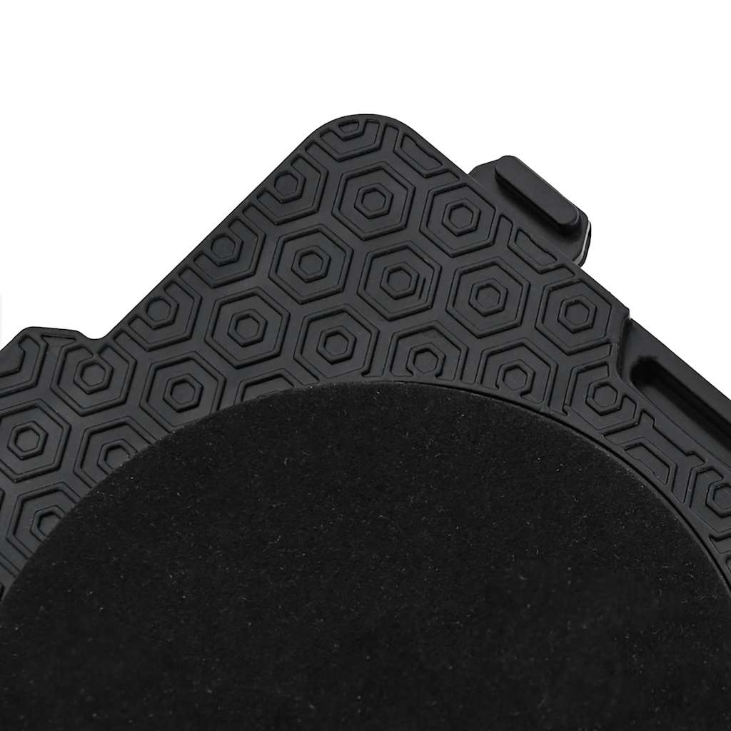 Ruedas para muebles (4 unidades, con elevador), color negro, 13,5 x 13,5 x 4,2 cm, 300 kg