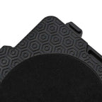 Ruedas para muebles (4 unidades, con elevador), color negro, 13,5 x 13,5 x 4,2 cm, 300 kg