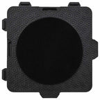 Ruedas para muebles (4 unidades, con elevador), color negro, 13,5 x 13,5 x 4,2 cm, 300 kg