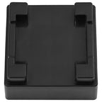 Ruedas para muebles (4 unidades, con elevador), color negro, 13,5 x 13,5 x 4,2 cm, 300 kg